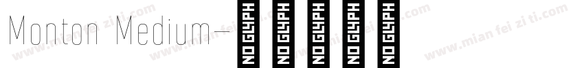 Monton Medium字体转换